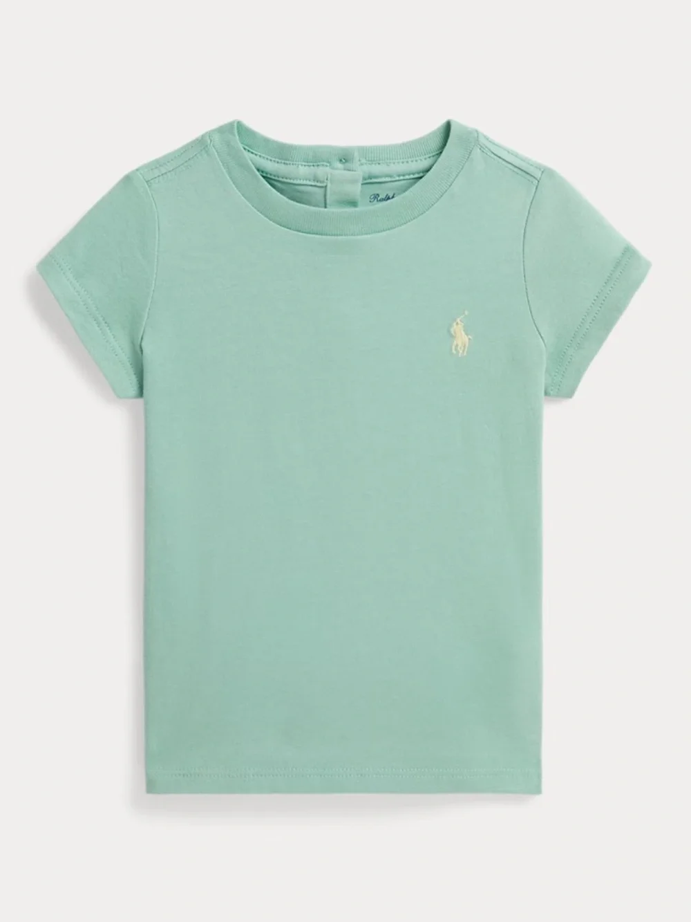 NWT Ralph Lauren Girls' Mint Green Short Sleeve Polo Logo Tee size 24M